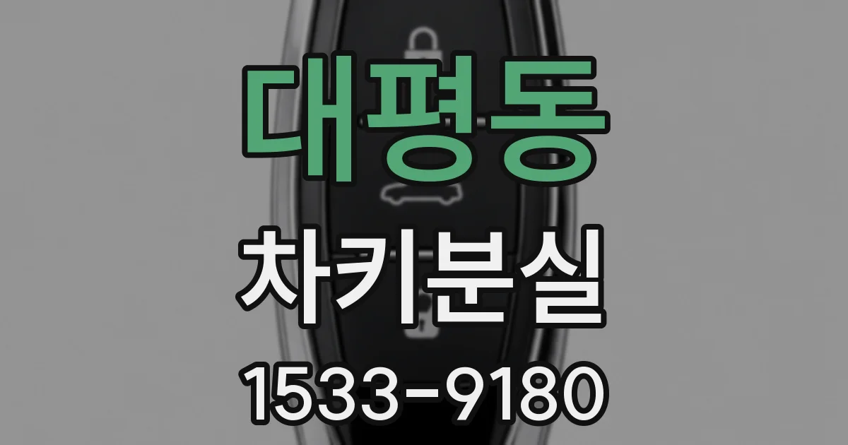 대평동 차키분실