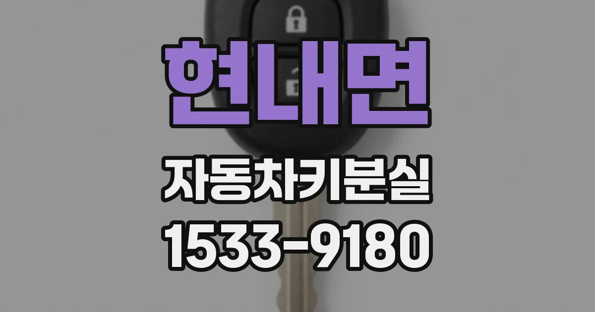 현내면 자동차키분실