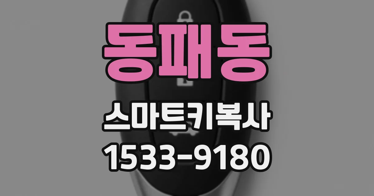동패동 스마트키복사