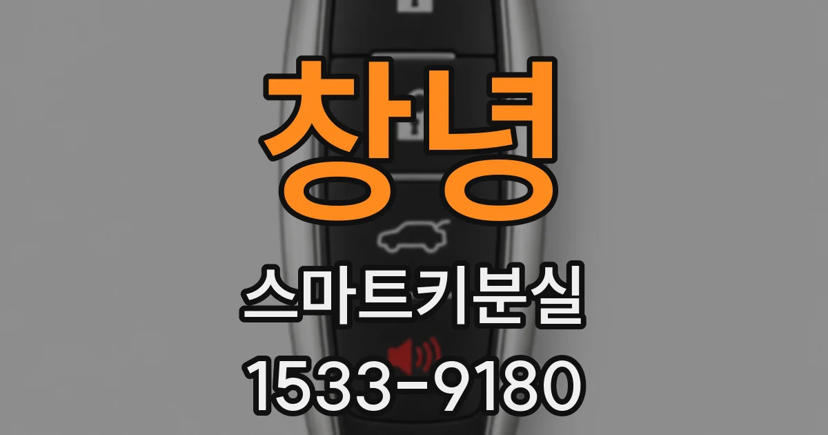 창녕 스마트키분실