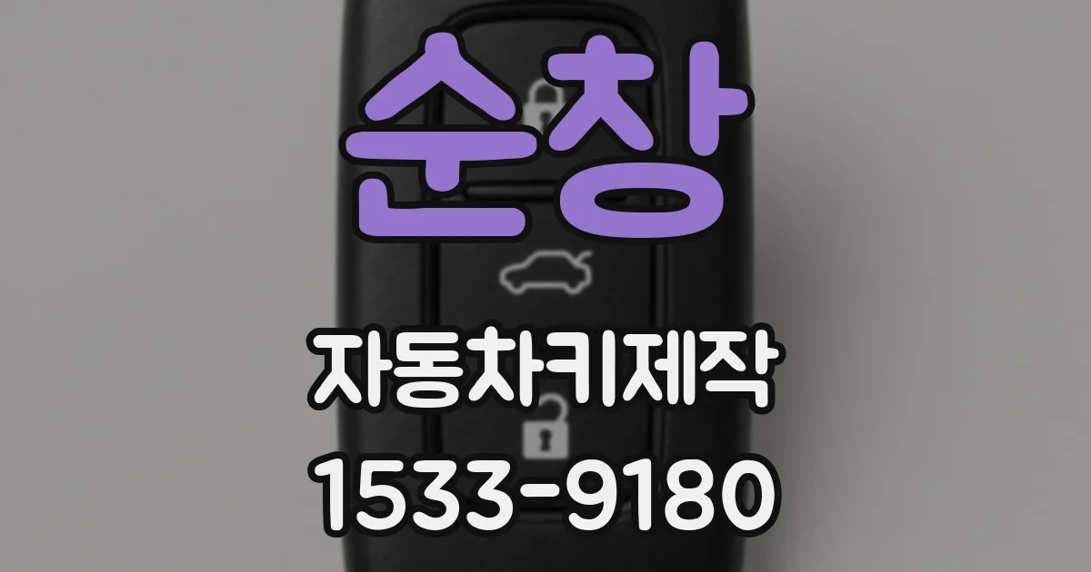 순창 자동차키제작