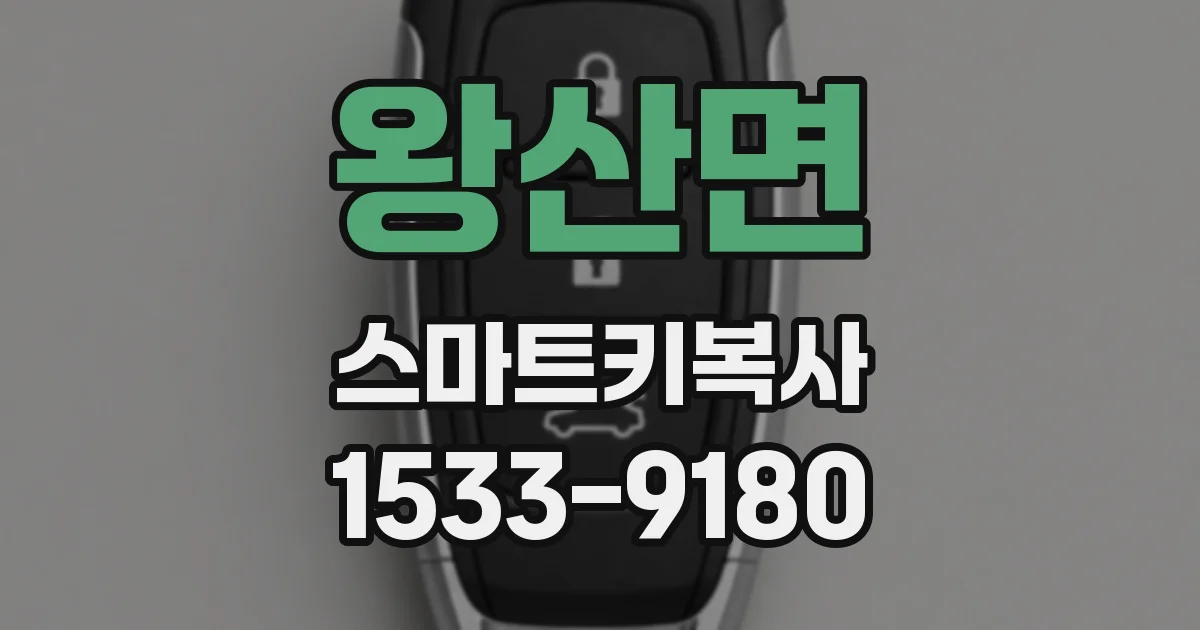 왕산면 스마트키복사