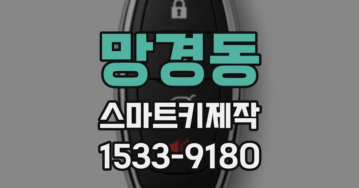 망경동 스마트키제작