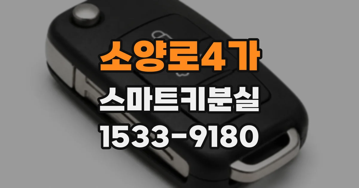 소양로4가 스마트키분실