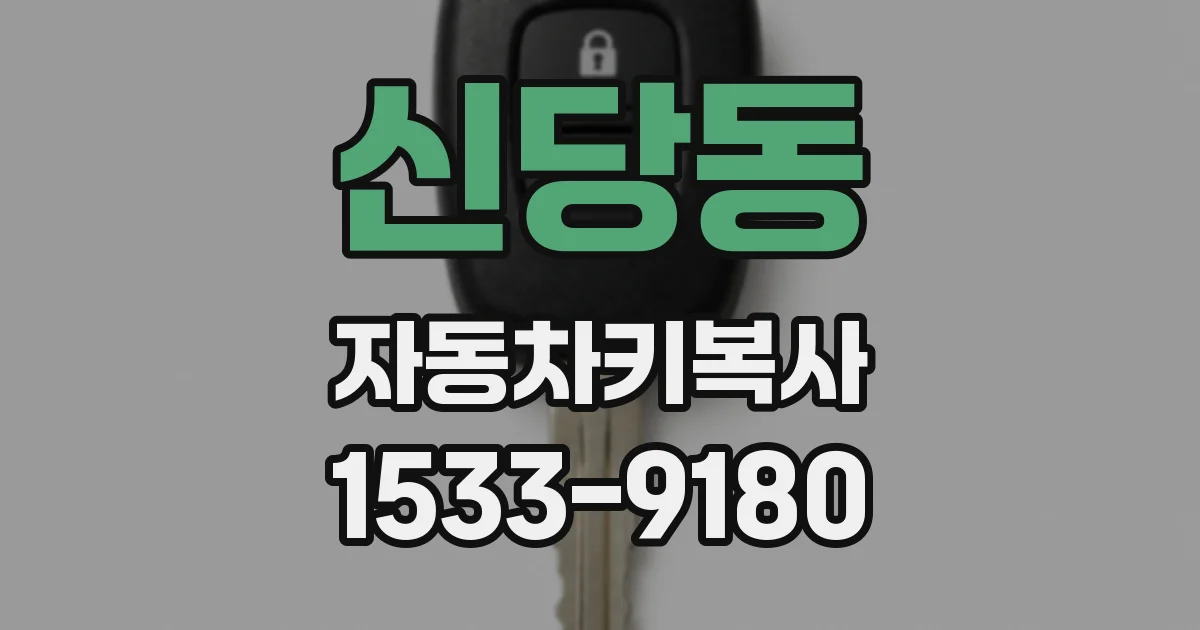신당동 자동차키복사