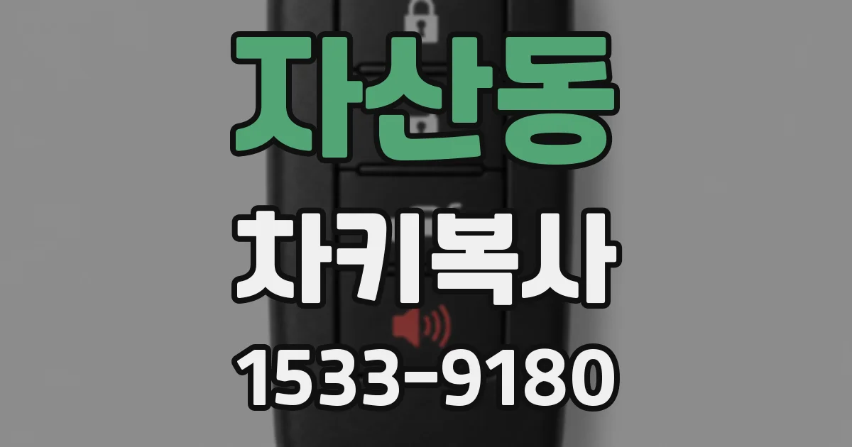 자산동 차키복사