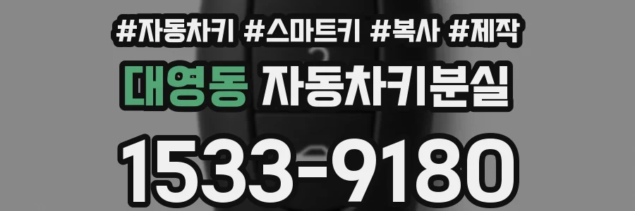 대영동 자동차키분실