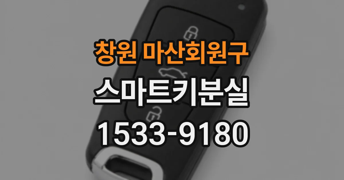 창원 마산회원구 스마트키분실