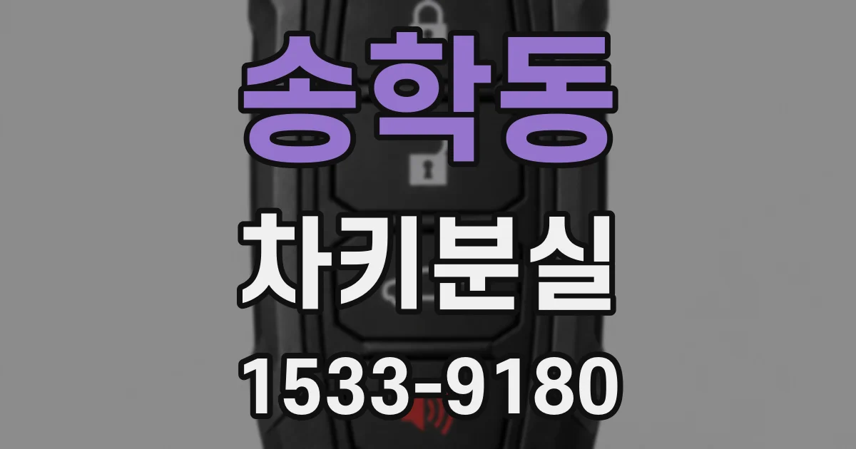송학동 차키분실