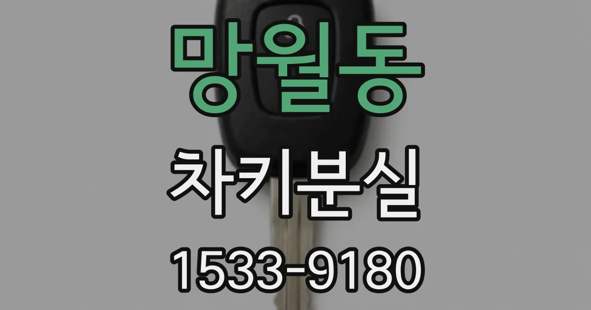 망월동 차키분실