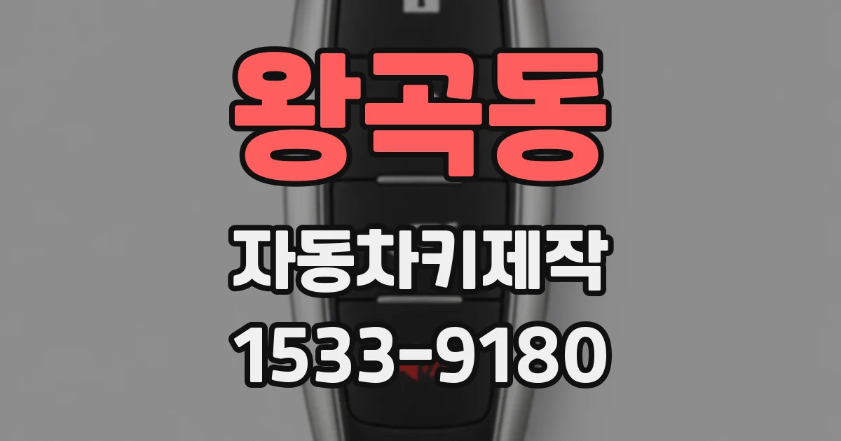 왕곡동 자동차키제작