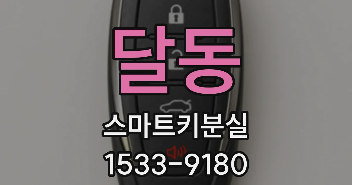 달동 스마트키분실