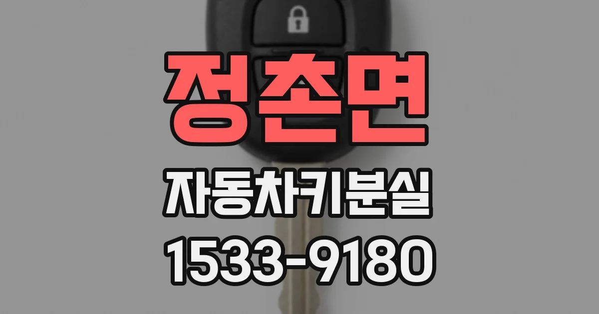 정촌면 자동차키분실