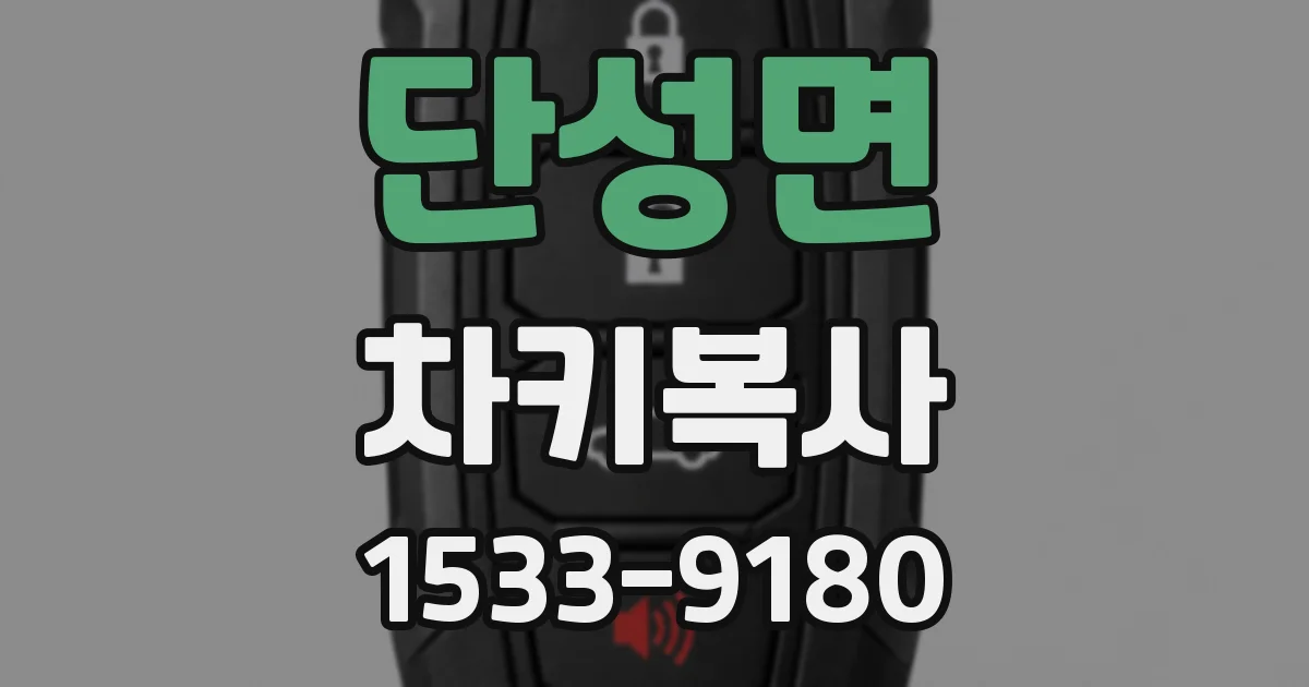 단성면 차키복사