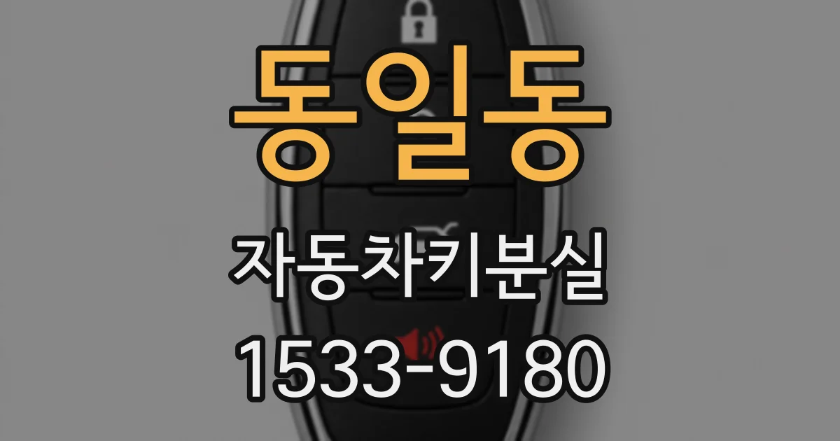 동일동 자동차키분실