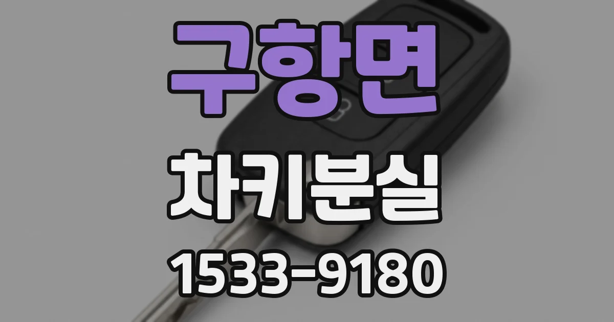 구항면 차키분실