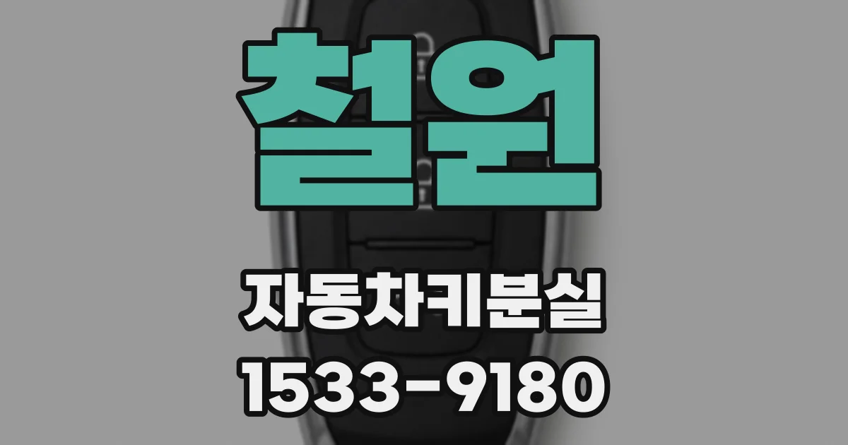 철원 자동차키분실