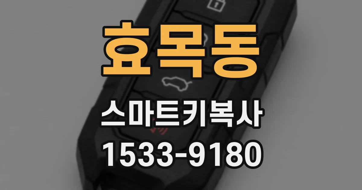 효목동 스마트키복사
