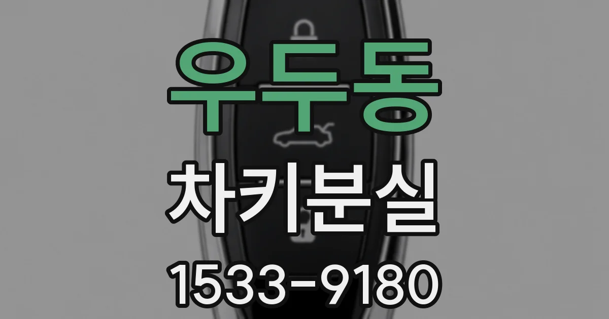 우두동 차키분실