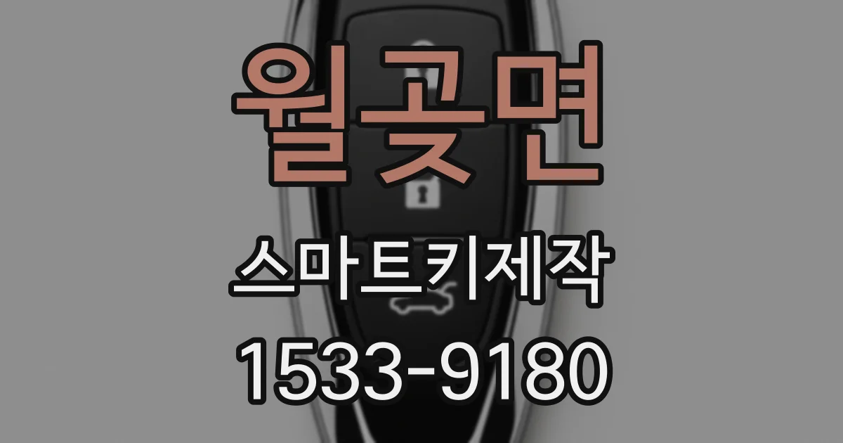 월곶면 스마트키제작