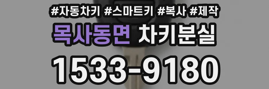 목사동면 차키분실