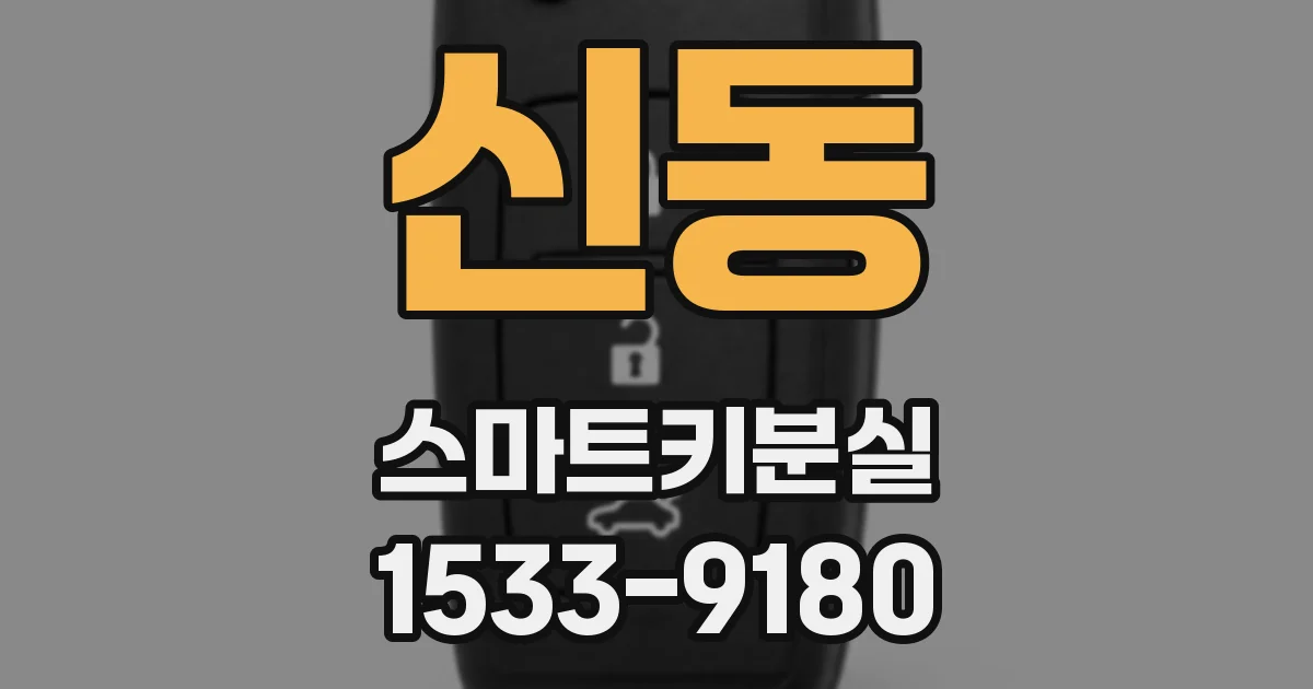 신동 스마트키분실