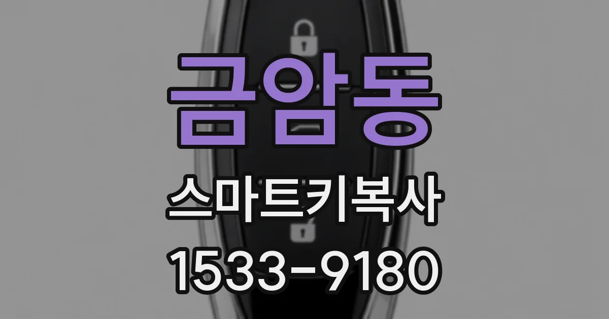 금암동 스마트키복사