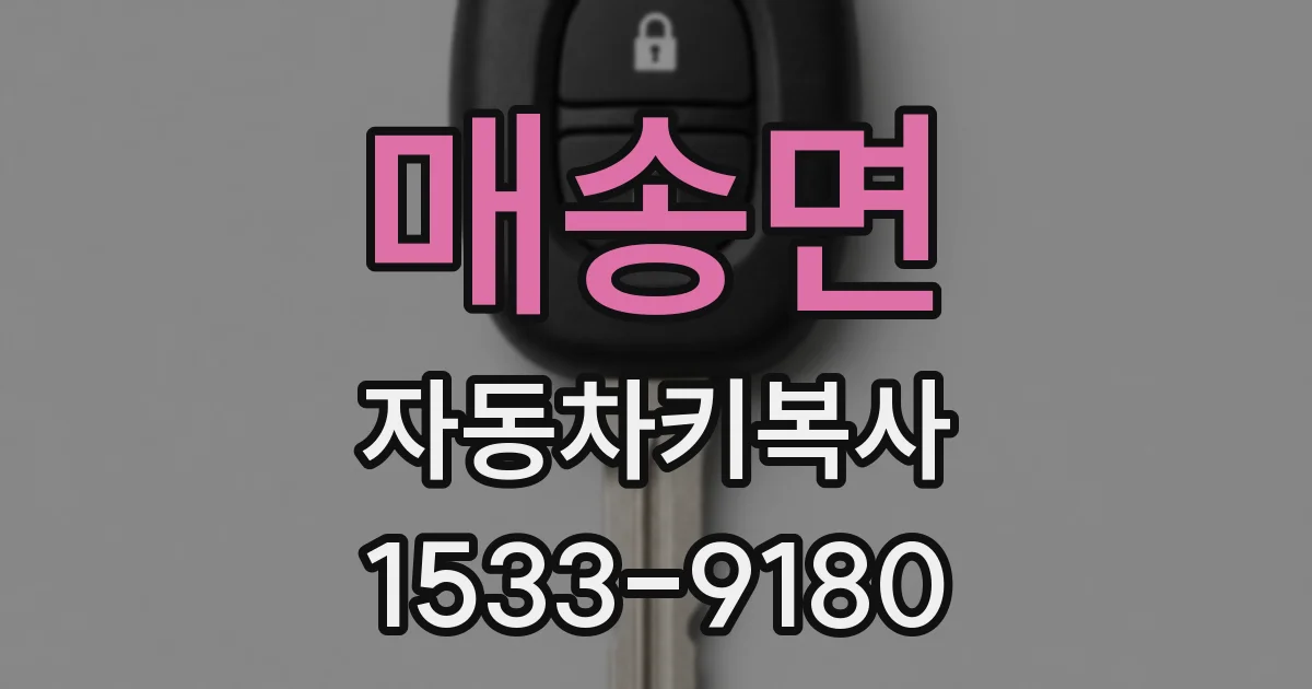 매송면 자동차키복사