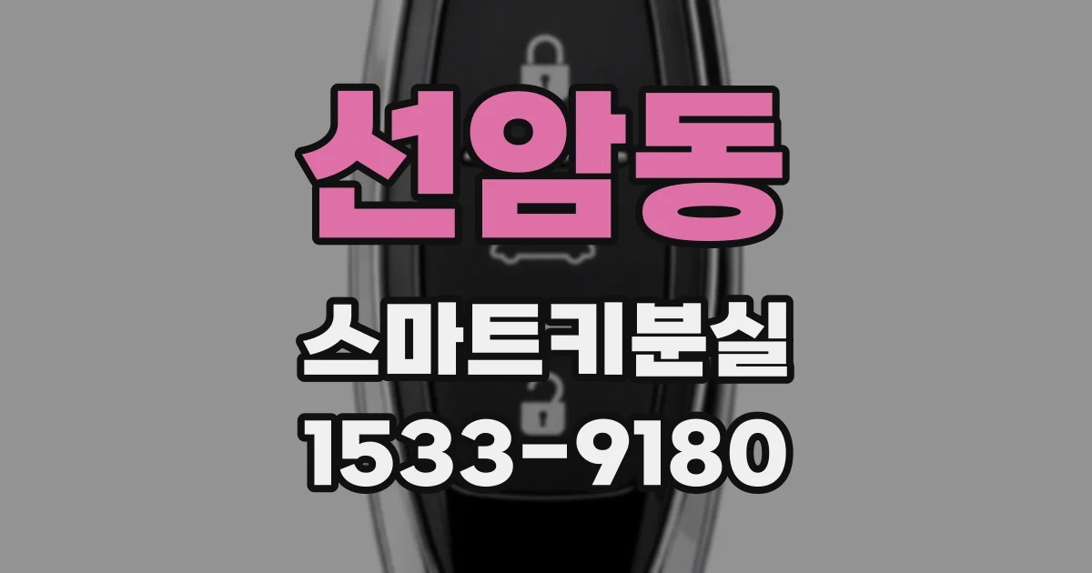 선암동 스마트키분실