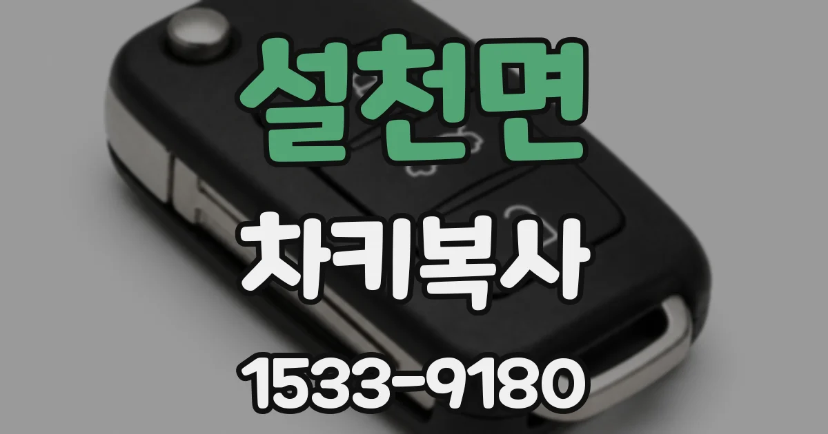 설천면 차키복사