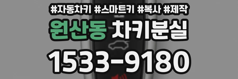 원산동 차키분실