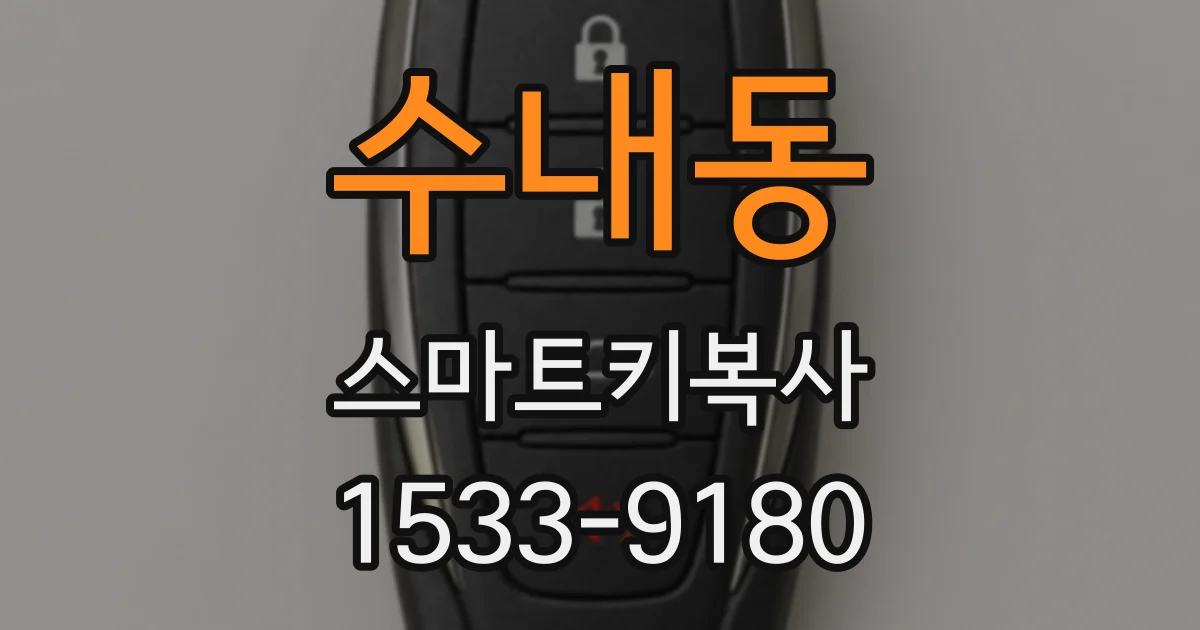 수내동 스마트키복사