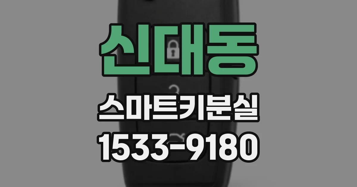 신대동 스마트키분실