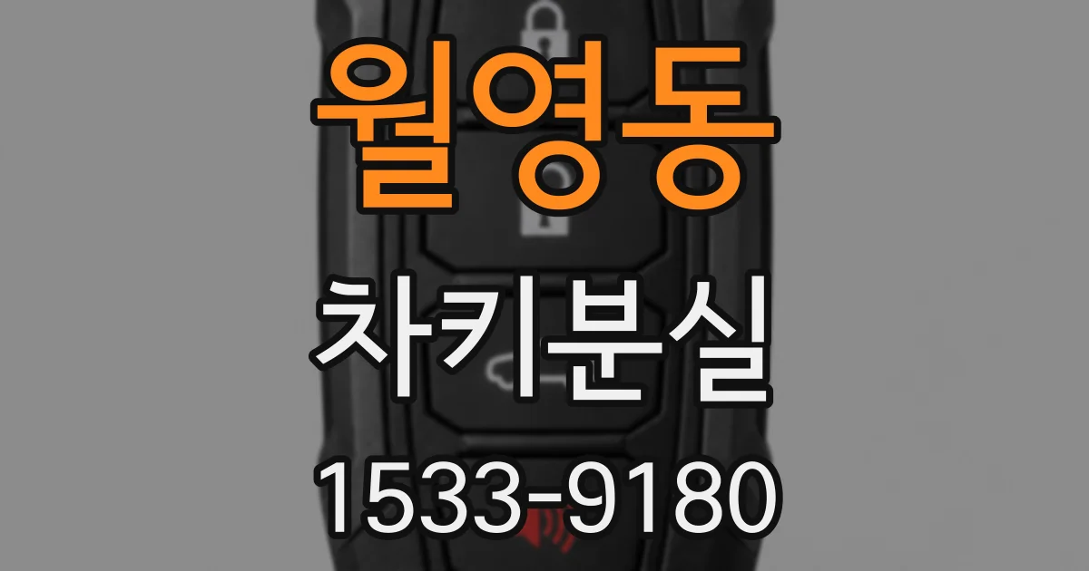 월영동 차키분실