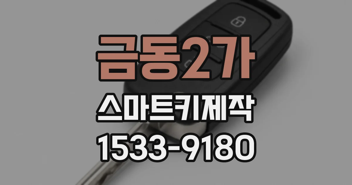 금동2가 스마트키제작