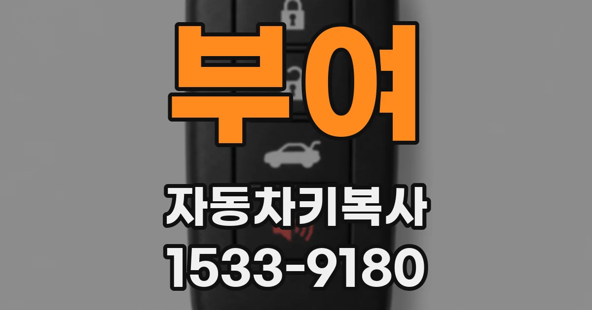 부여 자동차키복사