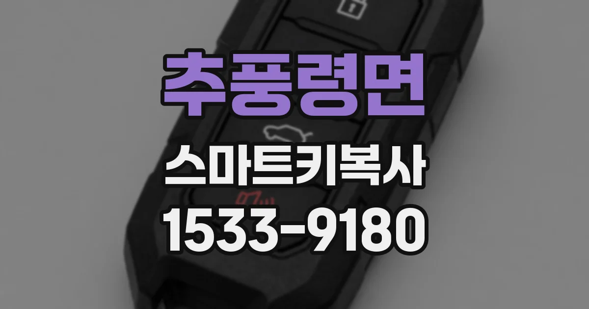 추풍령면 스마트키복사