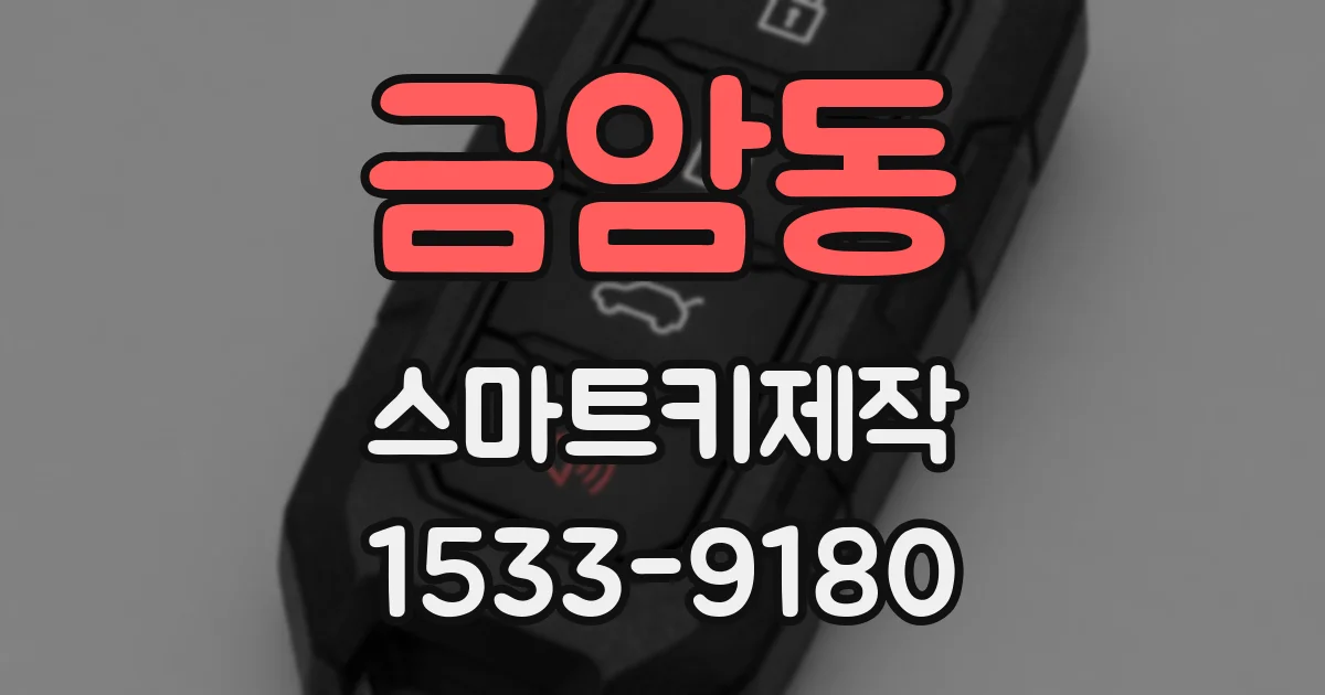 금암동 스마트키제작