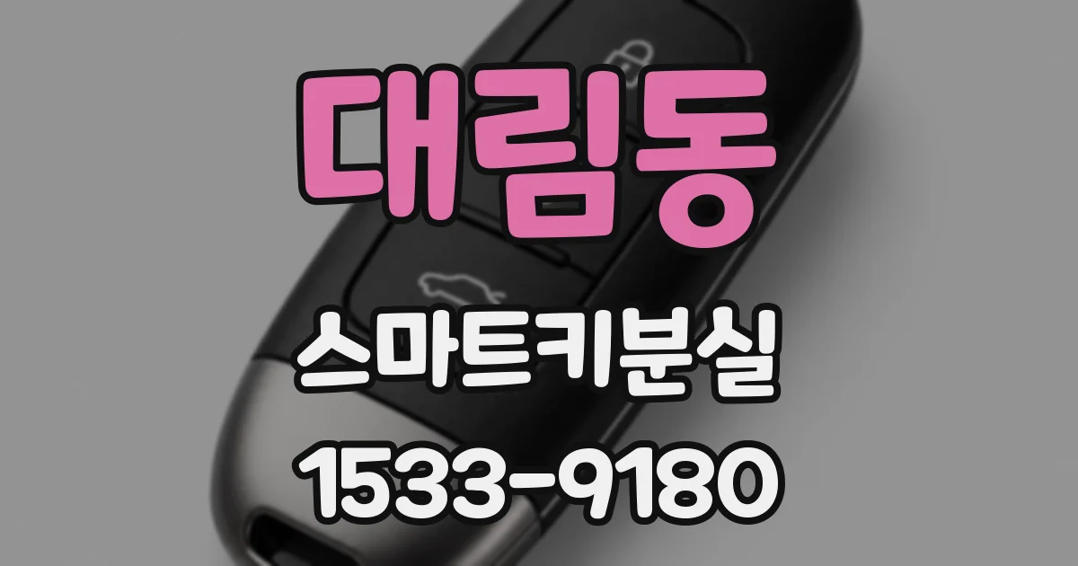 대림동 스마트키분실