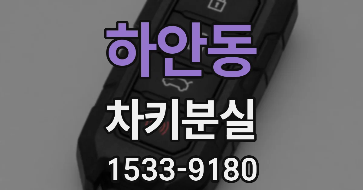 하안동 차키분실