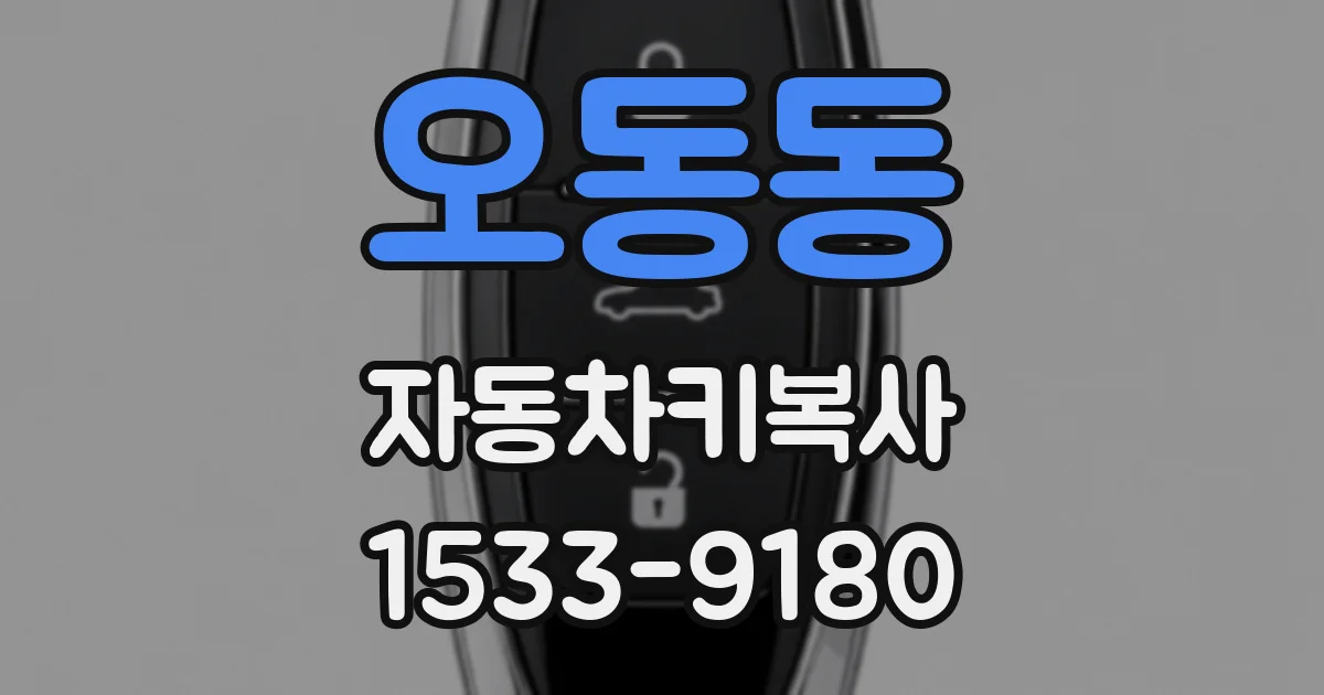 오동동 자동차키복사
