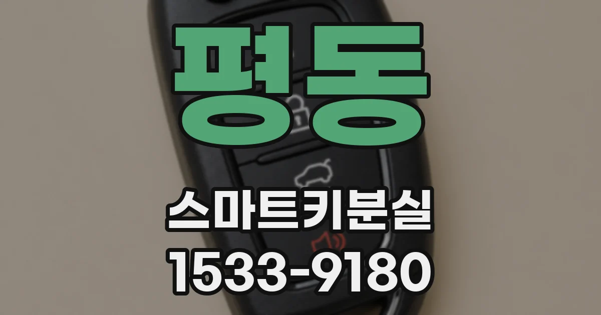 평동 스마트키분실
