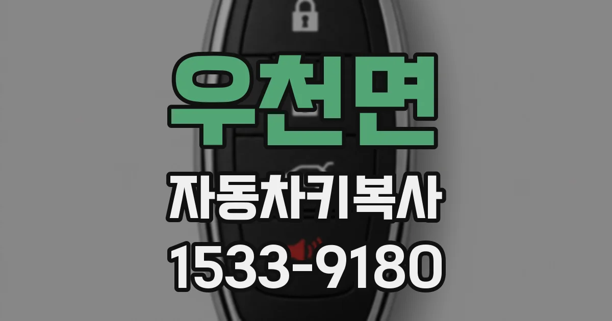 우천면 자동차키복사