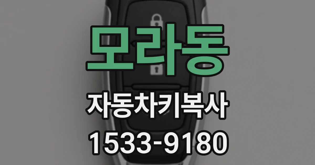 모라동 자동차키복사