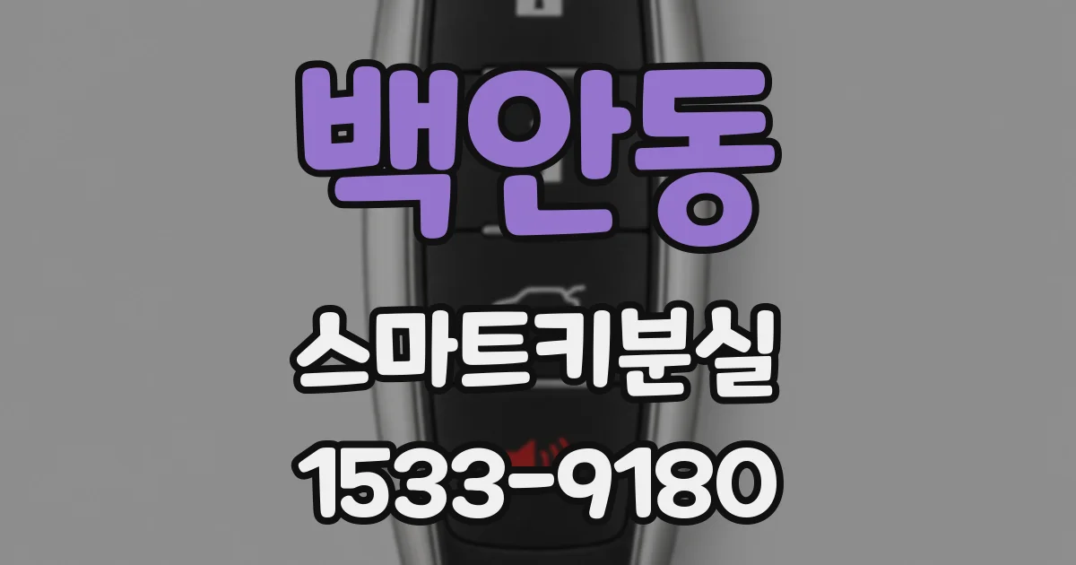 백안동 스마트키분실