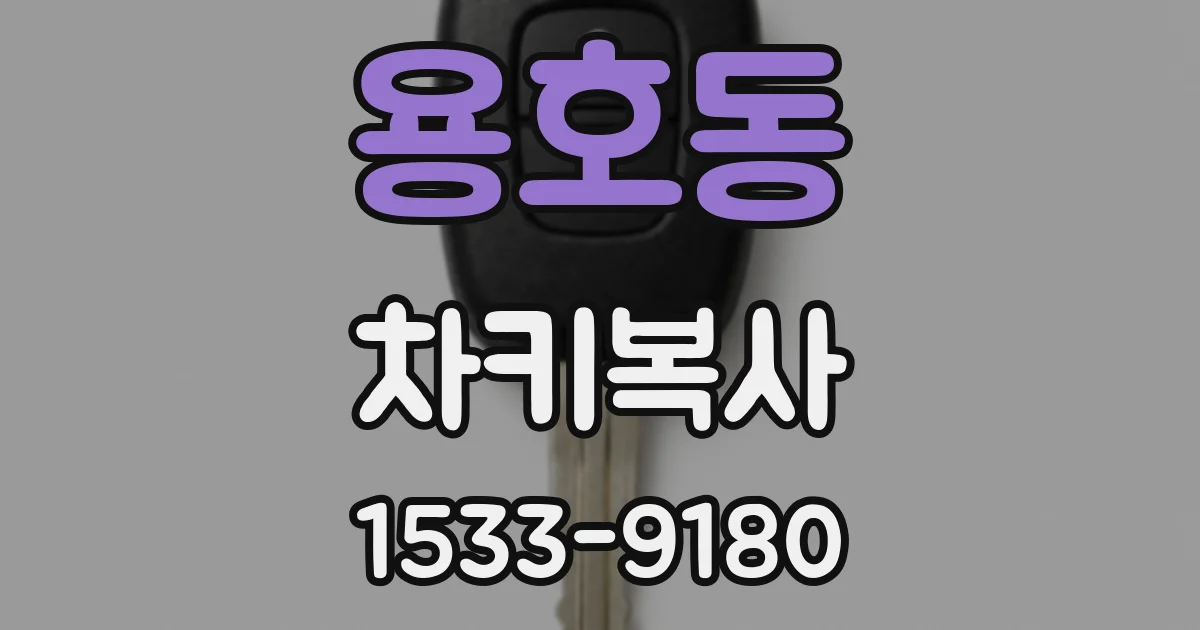 용호동 차키복사