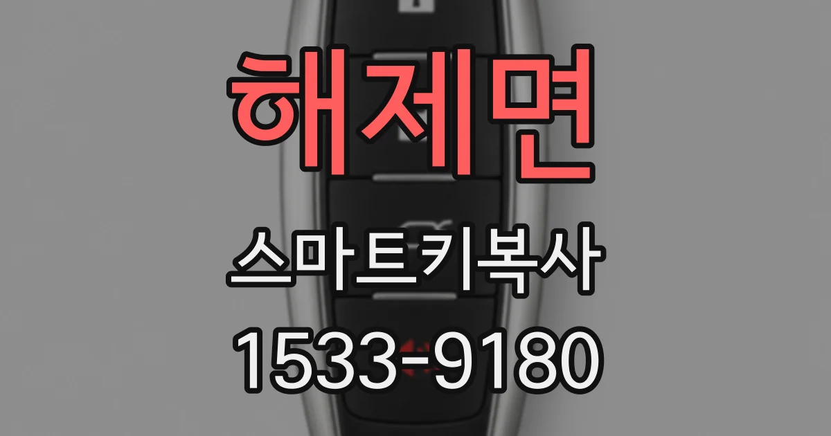 해제면 스마트키복사