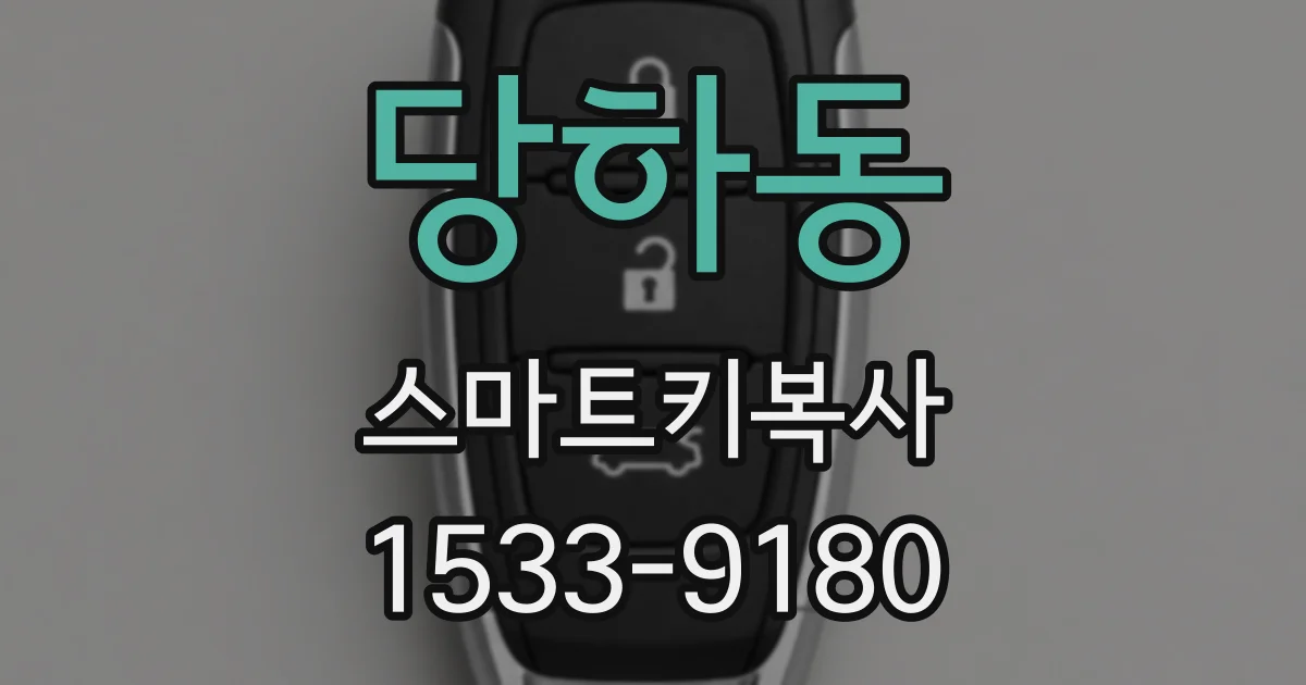 당하동 스마트키복사