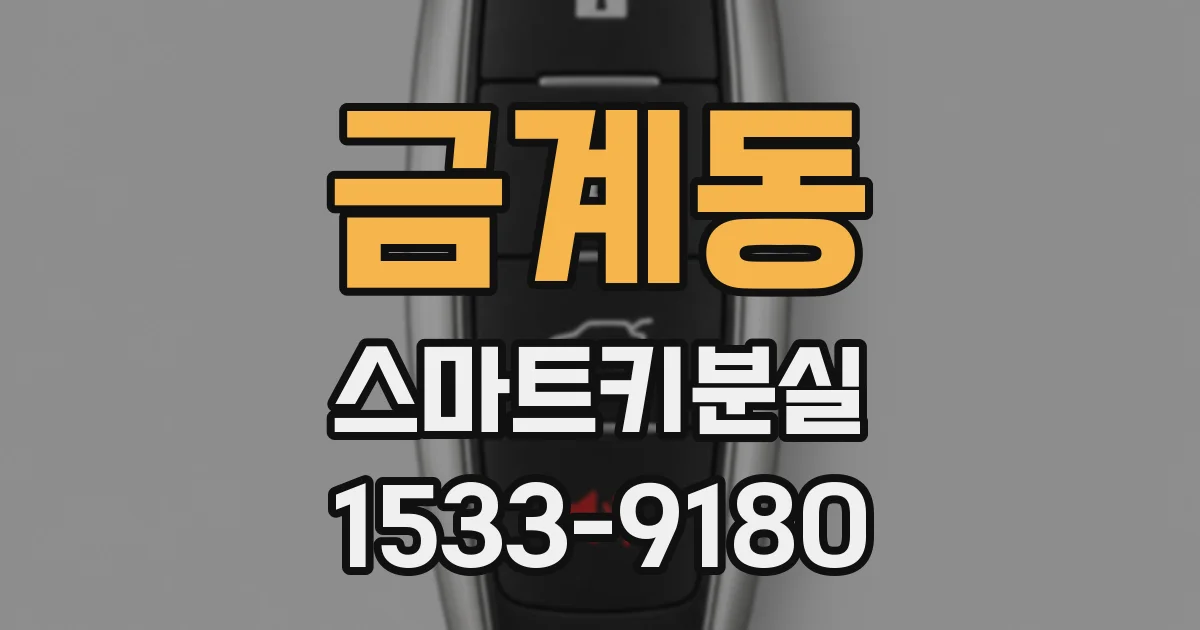 금계동 스마트키분실