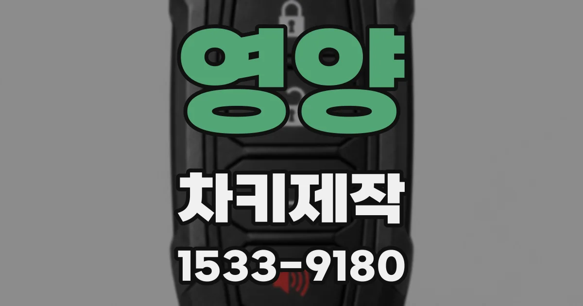 영양 차키제작